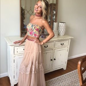 Prom dress worn once! Size 2, but fitted for 0.